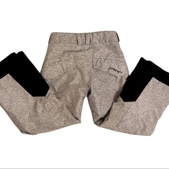 Unisex Kids Spyder Thinsulate Ski Snowboarding Pants sz 8 in light grey + black - Picture 4 of 9